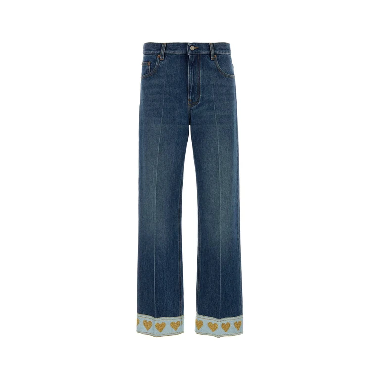 Valentino Garavani Denim Jeans Denimscuro Exterior: Cotton - Women