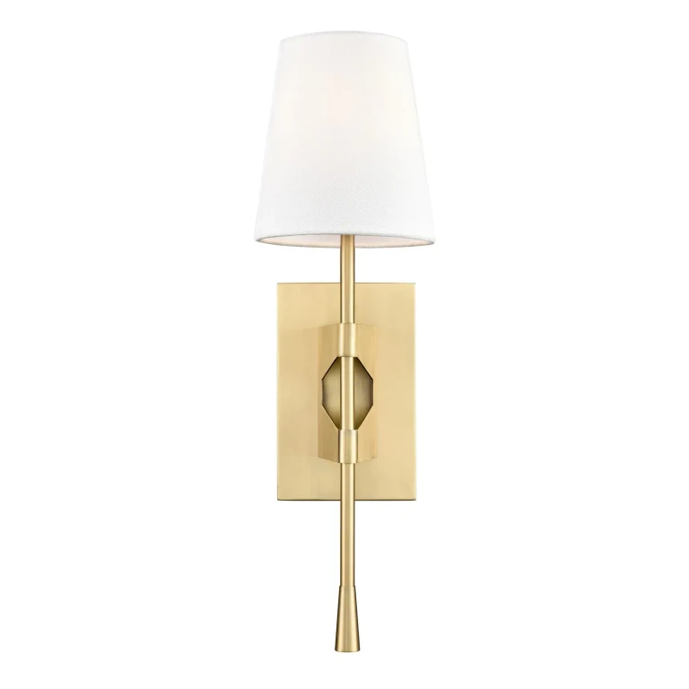 Vintage Brass One Light Wall Sconce from the Collection
