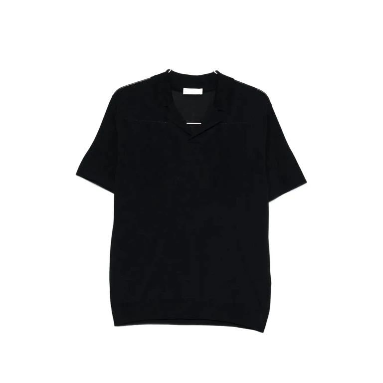 Roberto Collina Polo Ss Blue 70 % Viscosa 30 Cotone - Men