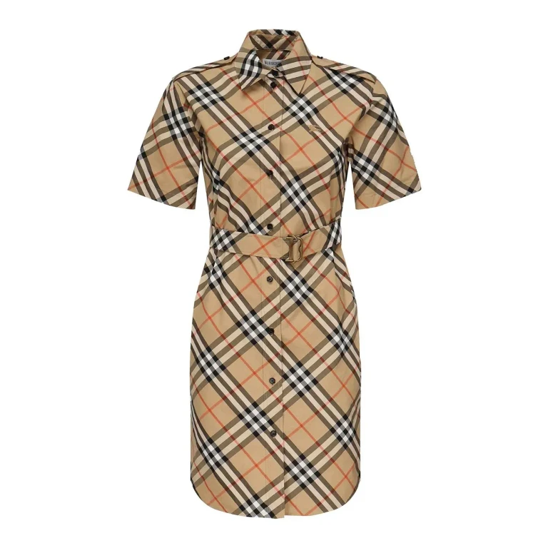 Robe Burberry longueur genou - Noir