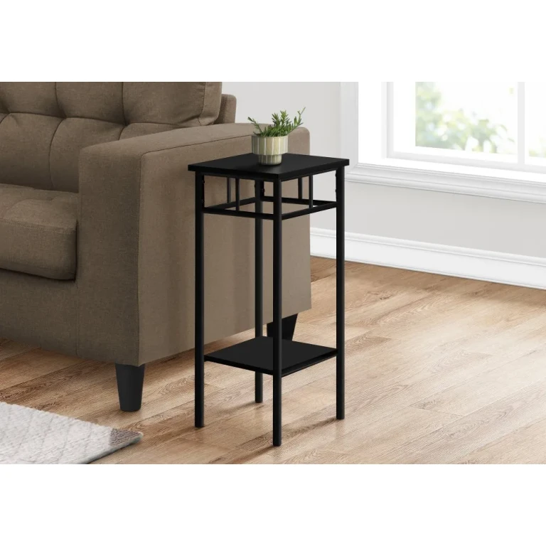 Belle Black Contemporary Accent Table