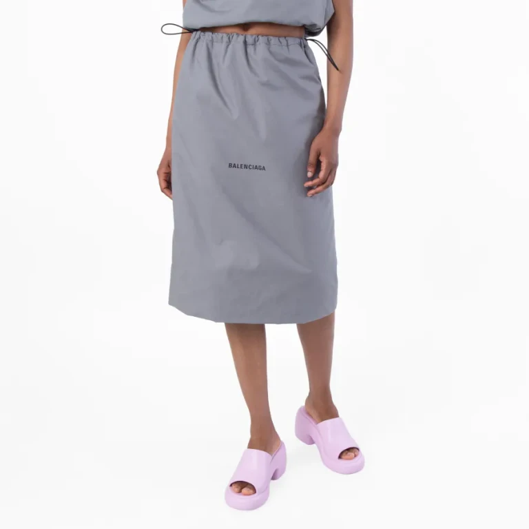 Balenciaga High Waist Shoe Bag Skirt, Size Small