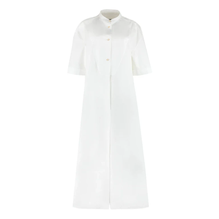 Vestido camisero de algodón Jil Sander