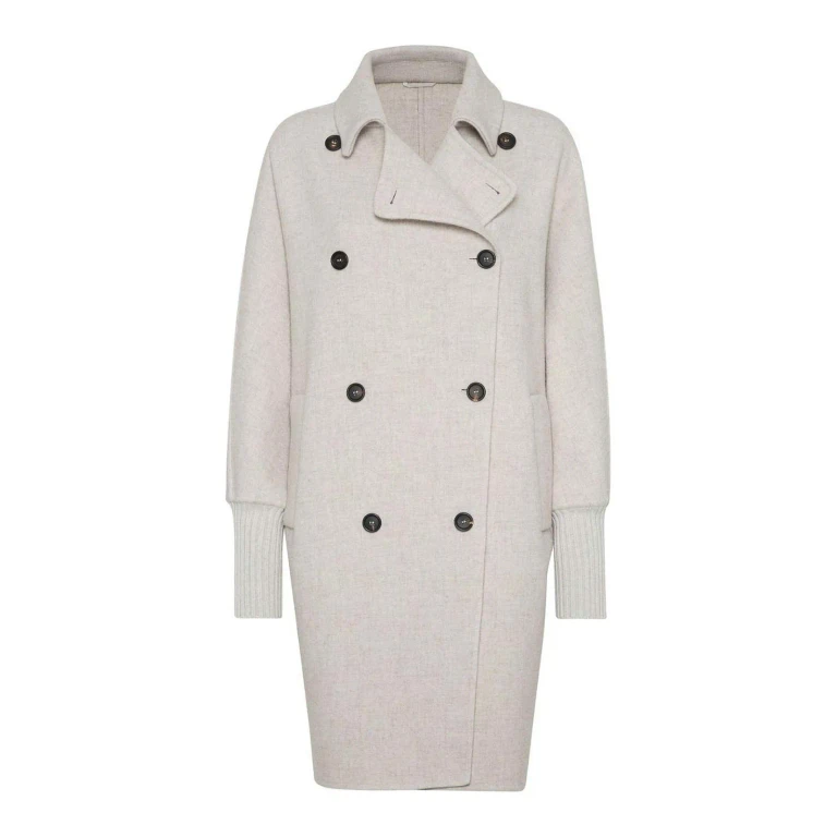 Brunello Cucinelli Monili Embellished Hand-finished Coat