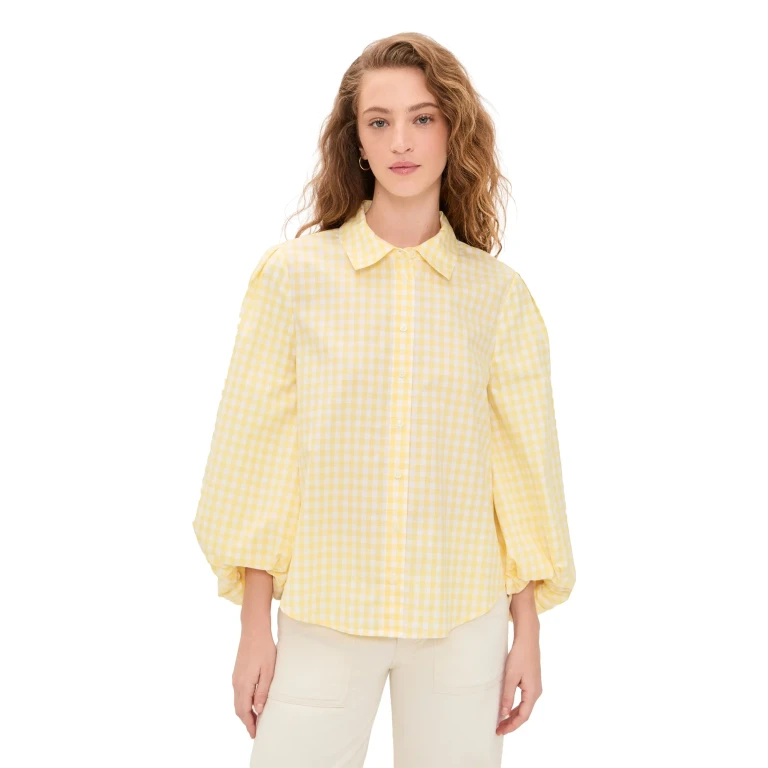 Tanya Taylor Marina Top Lemon Meringue Multi L
