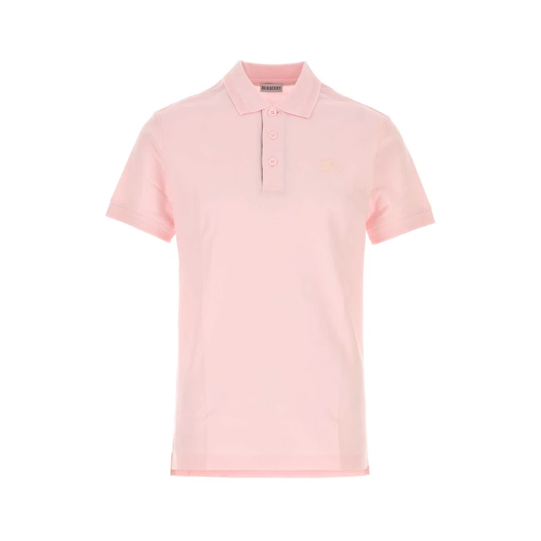 Burberry Pink Piquet Polo Shirt Mallowpink Cotton T-shirt - Men