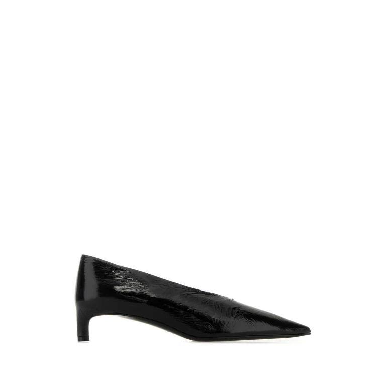 Jil Sander Black Leather Pumps