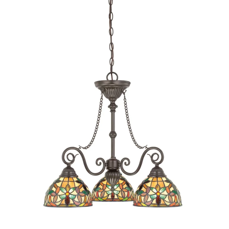 Quoizel Kami 3-Light 23" Transitional Chandelier in Vintage Bronze