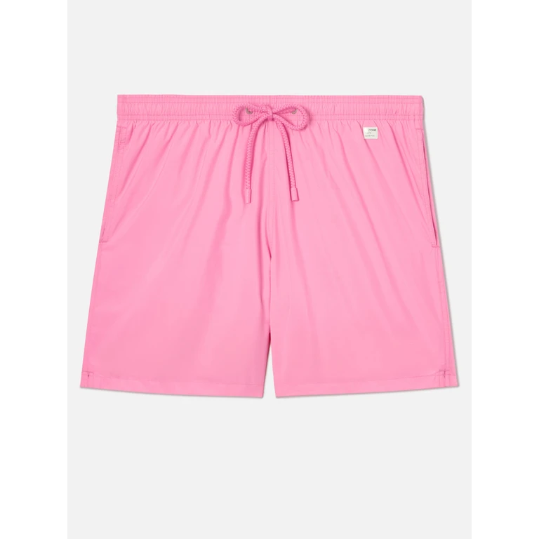 Mc2 Saint Barth Lighting Pantone Swim Shorts Solid Pink Special Edition Swimshort - Men
