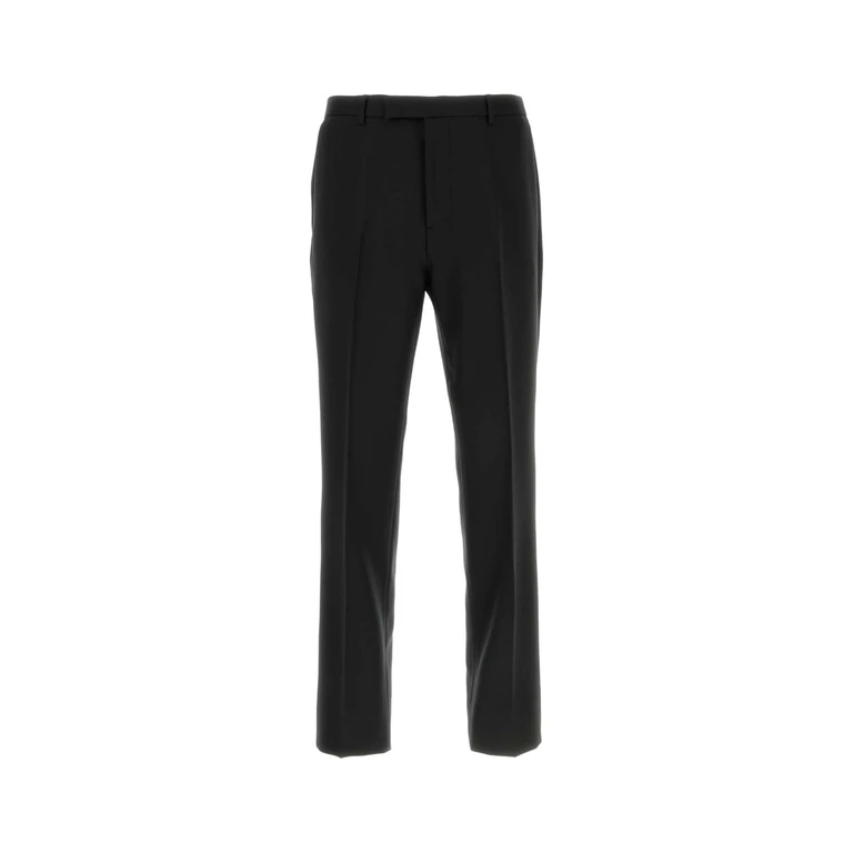 Gucci Black Twill Pant Exterior: Polyester Pantaloni - Men