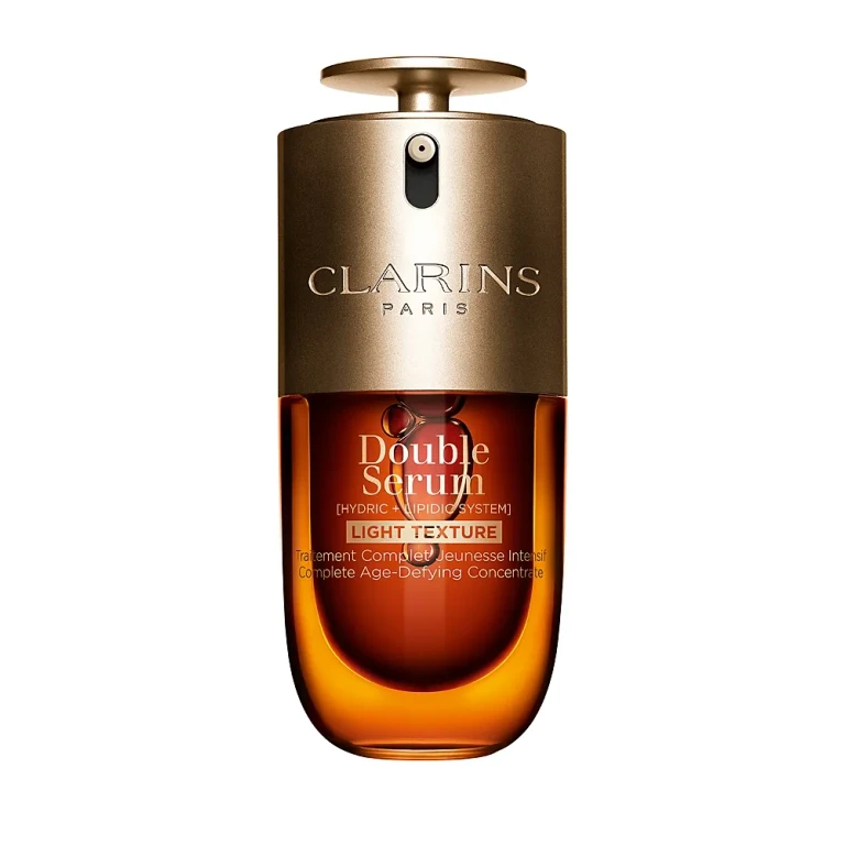 Clarins Double Serum Light Texture to Firm, Boost Radiance & Refine Pores 1 oz.
