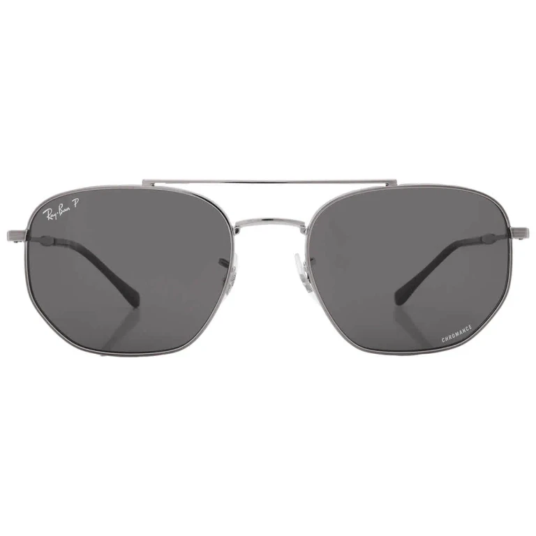 Ray Ban Grey Chromance Irregular Unisex Sunglasses RB3707 004/K8 57