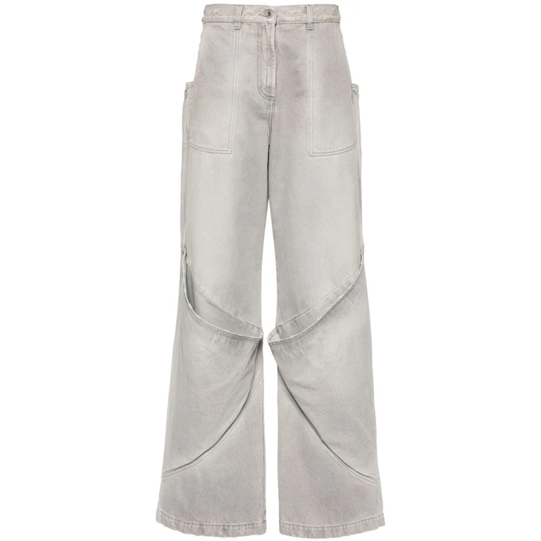 The Attico Jeans Grey Outer: Cotton - Women