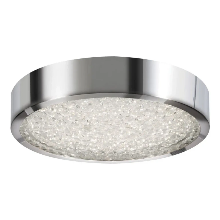 Diamonds LED Flush Mount in Polished Chrome