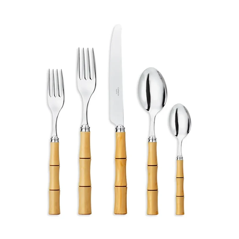 Capdeco Byblos 5 Piece Clear Wood Place Setting