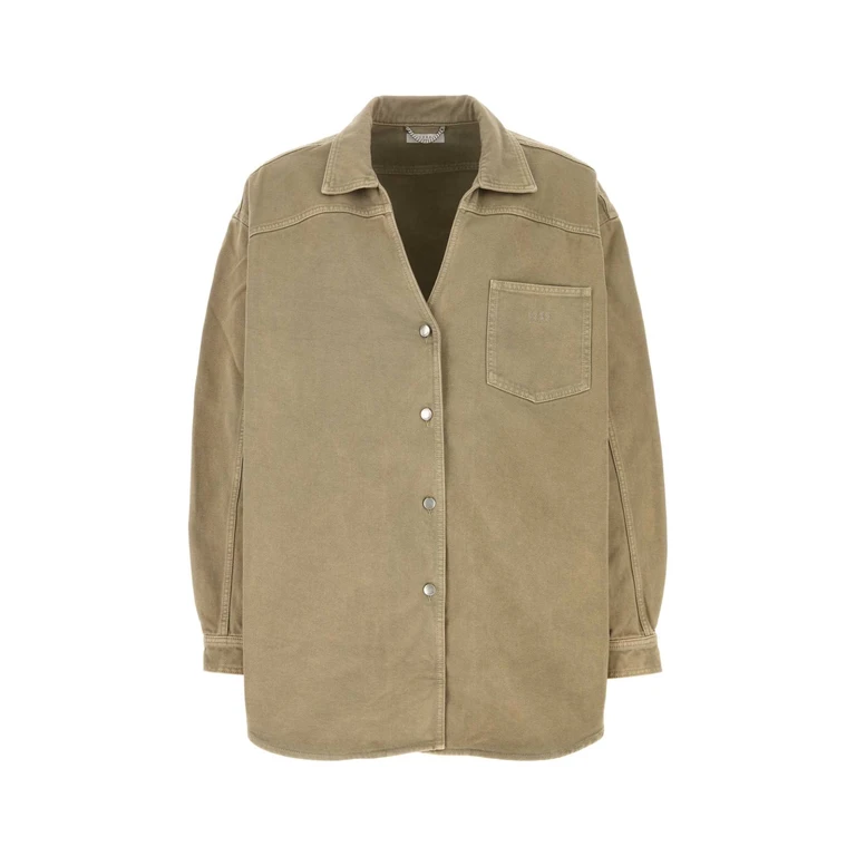 1989 Studio Army Green Denim Oversize Shirt