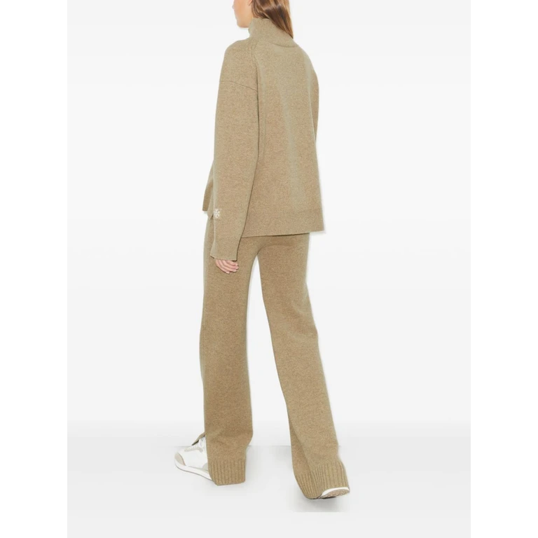 Tory Burch Trousers Beige Wool - Women