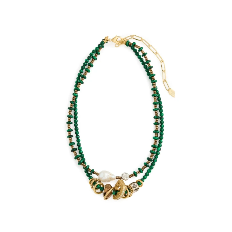 Elizabeth Cole Alona Necklace Jade One Size