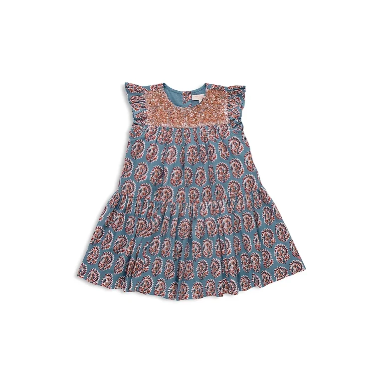 Pink Chicken Girls' Fiona Ruffle Dress - Little Kid