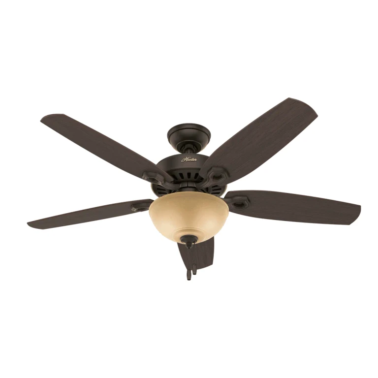 Hunter Builder Deluxe 2-Light 52" Indoor Ceiling Fan in New Bronze