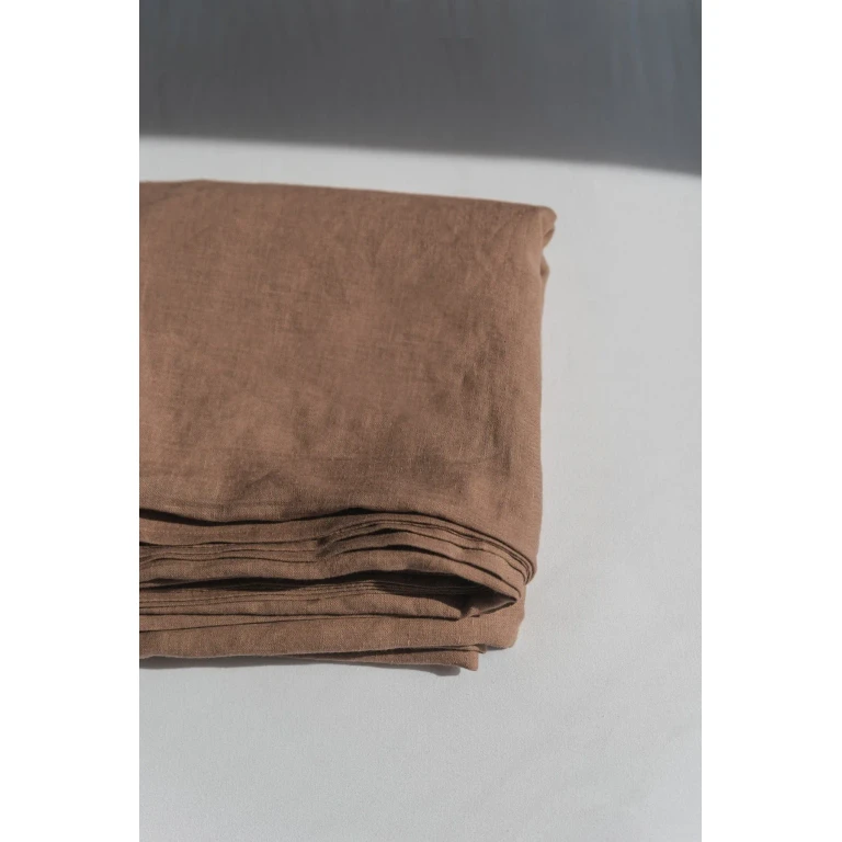 Linen flat sheet - US Queen/ Rosy Brown