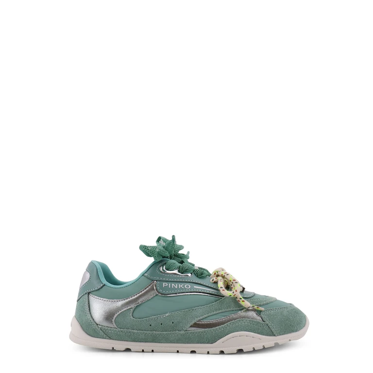 Pinko Sneakers Light Blue Pelle/nylon - Mujer