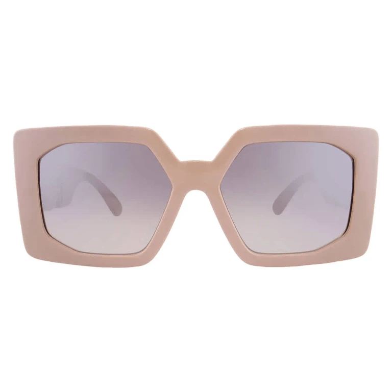 Versace Brown Gradient Grey Mirror Silver Square Ladies Sunglasses VE4478U 549961 55
