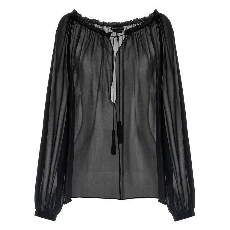 Tom Ford Black Silk Blouse - Women