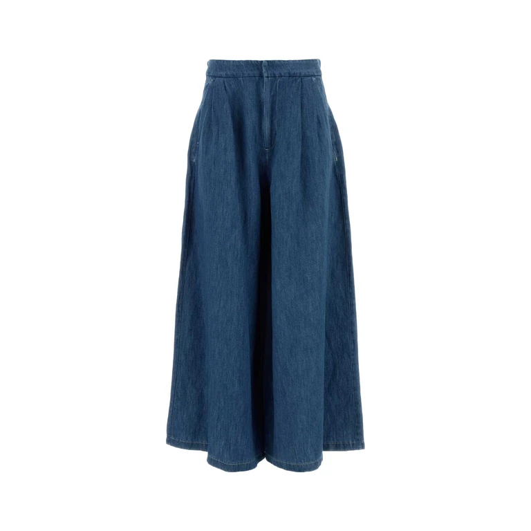 S Maxmara Denim Nastro Jeans Blu Notte Exterior: Cotton Linen - Women