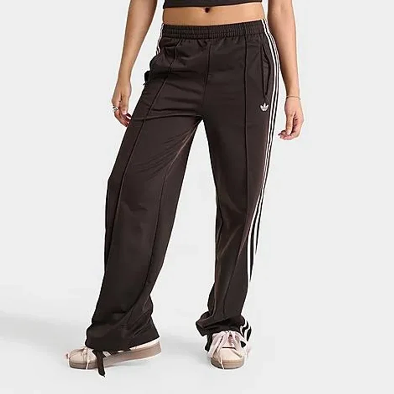 adidas Women's Originals Firebird Loose Track Pants in Aurora Coffee/Sandy Pink Size: XS
