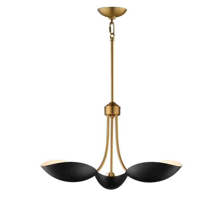 Black Natural Aged Brass Pendant from the Maris Collection