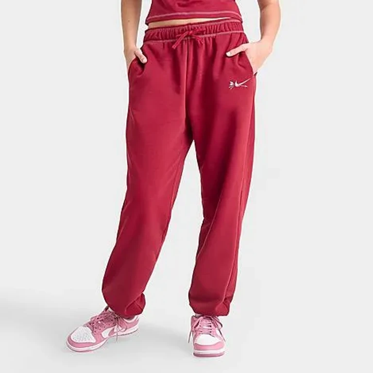 Nike Women's Sportswear Club Fleece Jogger Pants in Team Crimson/Peony Size: XS