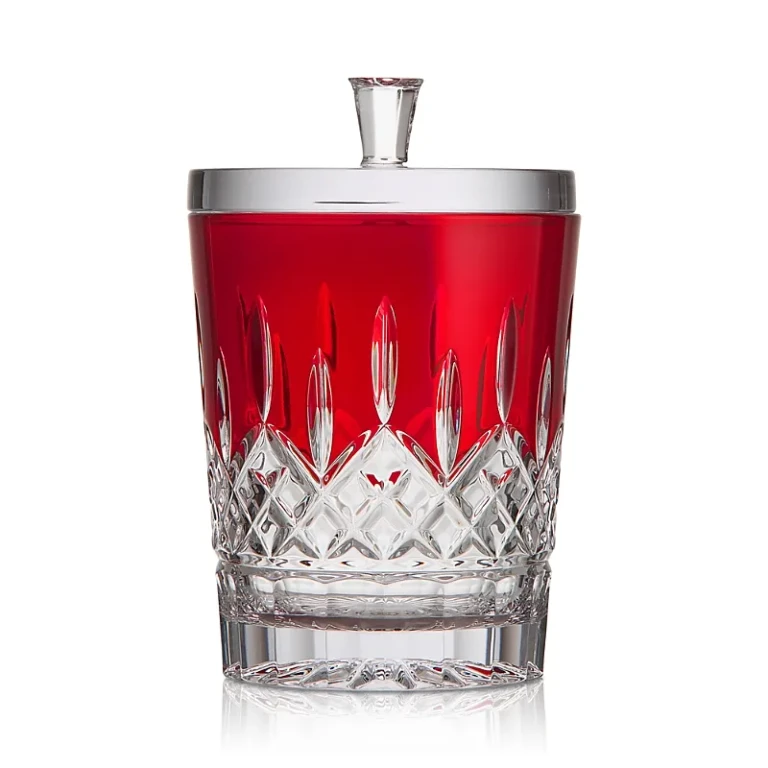 Waterford Lismore Red Biscuit Barrel