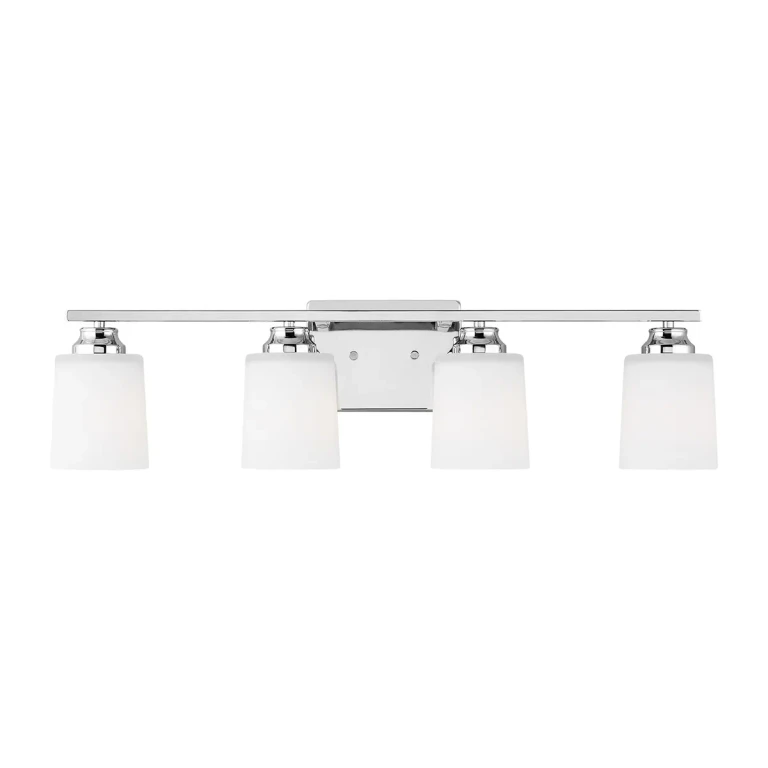 Chrome Wall Bathroom Vanity Light Sconce from the Vinton Collection