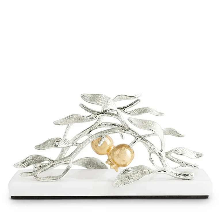 Michael Aram Pomegranate Silver and Gold Tone Vertical Napkin Holder