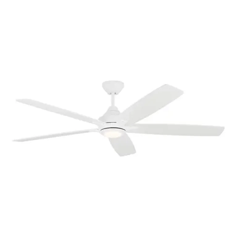 LED Lowden Smart 60" Indoor/Outdoor Ceiling Fan in Matte White