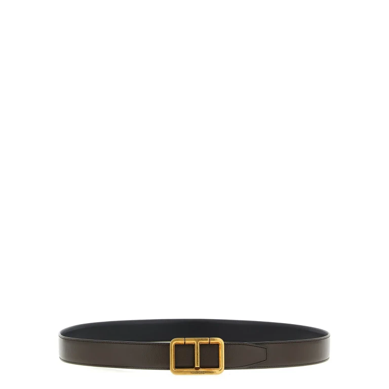 Cintura reversibile con logo Tom Ford
