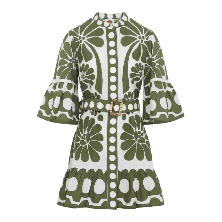 Farm Rio Floral Belted Dress