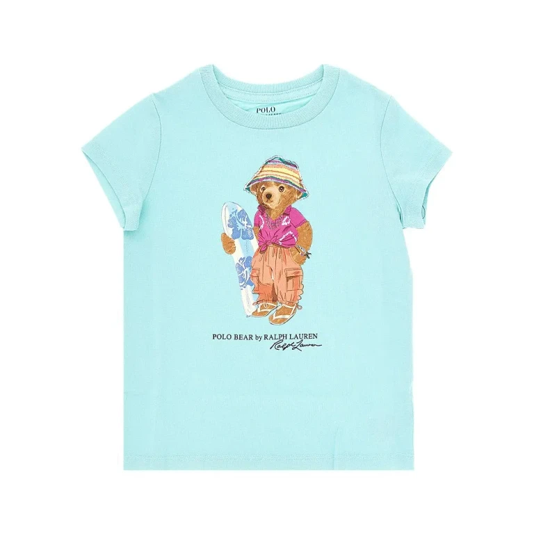 RALPH LAUREN Cotton T-shirt with Polo Bear print Kids S