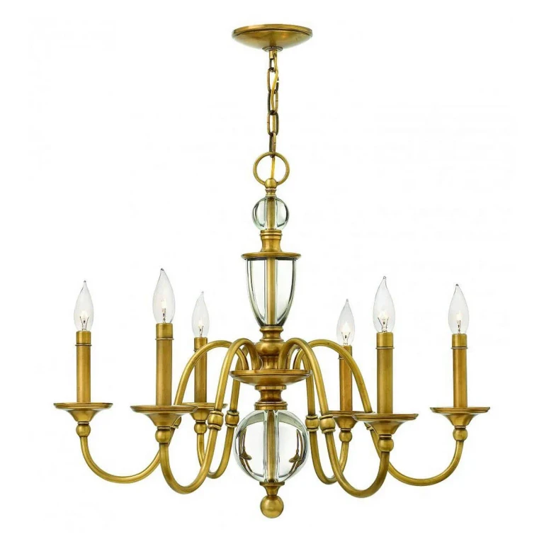 Heritage Brass LED Chandelier from the Eleanor Collection