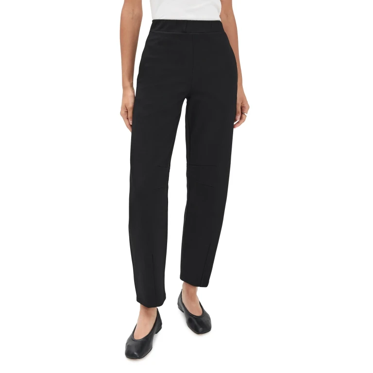 ALIGNE Markus Ponte Barrel Leg Trousers Black 2