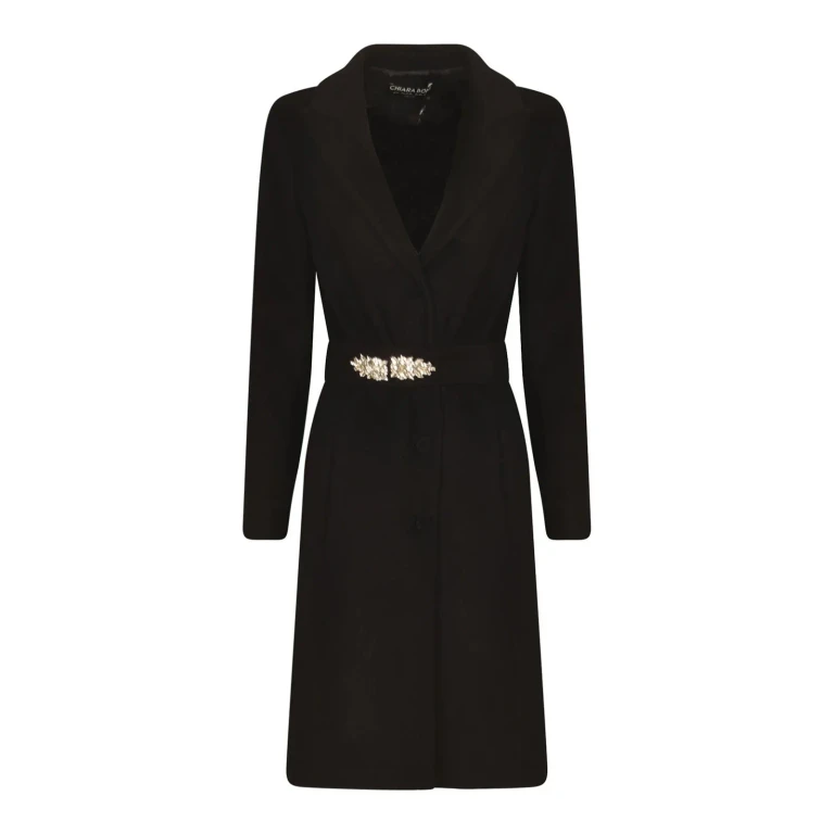 Chiara Boni La Petite Robe Manteau Au Genou - Noir
