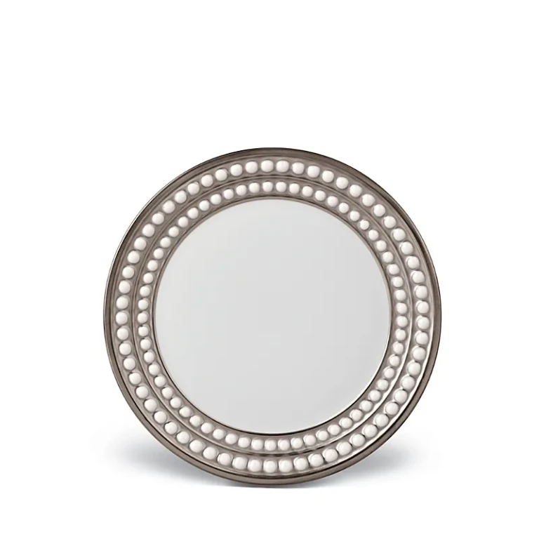L'Objet Perlee Platinum Bread & Butter Plate