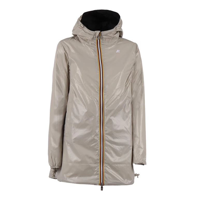 K-Way SOPHIE PLUS.2 DOUBLE JACKET Black Nylon Giubbino Corto - Women