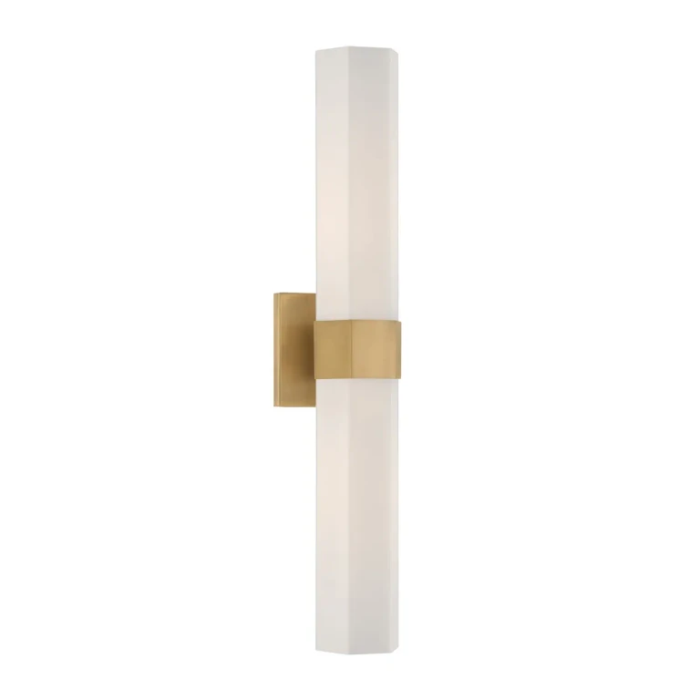Legacy Brass Bathroom Vanity Light from the Delgada Collection
