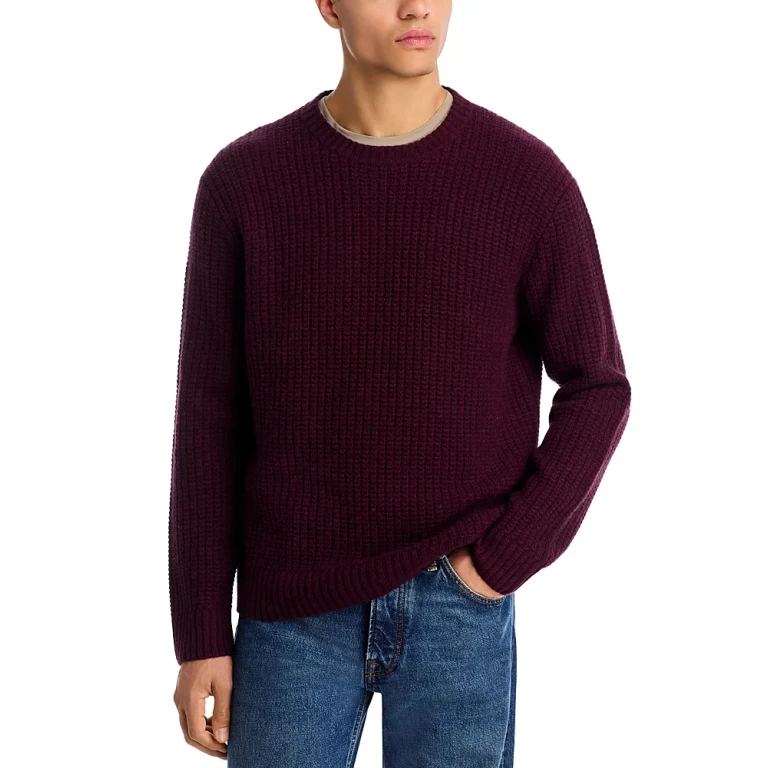 Wool & Cashmere Box Stitch Sweater - Exclusive