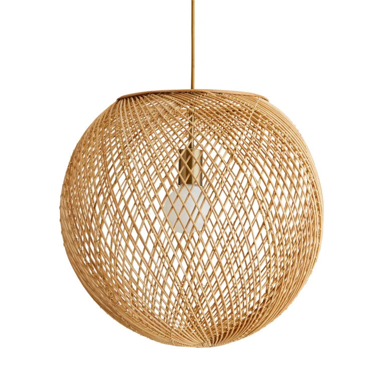Natural One Light Pendant from the Indiana Collection