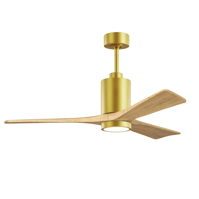Brushed Brass 52" Ceiling Fan from the Patricia-3 Collection