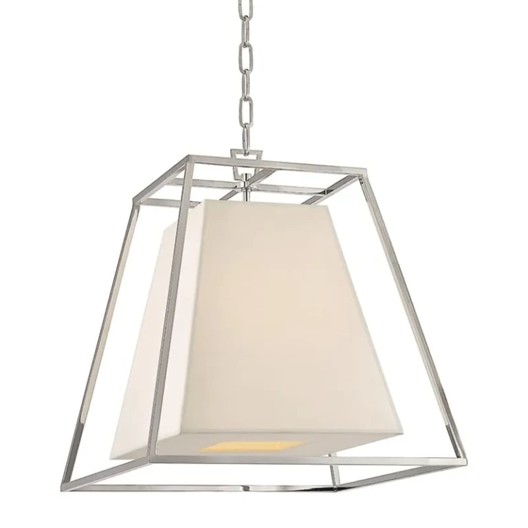 Kyle 4-Light 19" Pendant Light in Polished Nickel