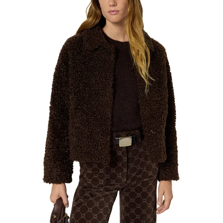 Gerard Darel Mavis Faux Fur Jacket